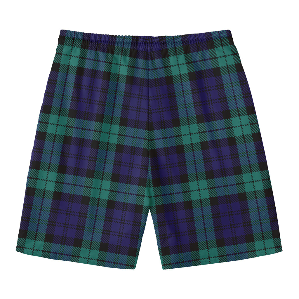 Black Watch Scottish Tartan Print Men's Swim Trunks