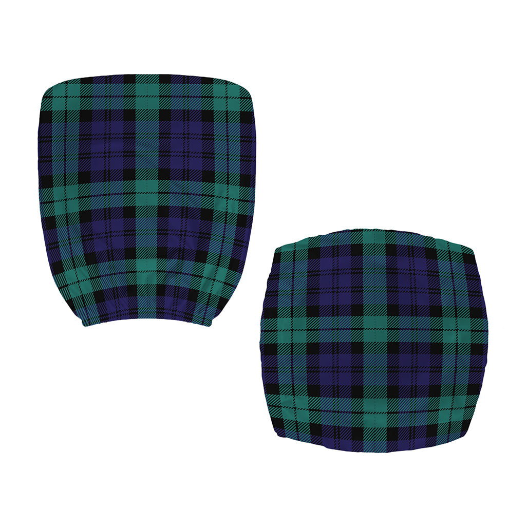 Black Watch Scottish Tartan Print Office Chair Cover