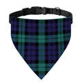 Black Watch Scottish Tartan Print Over The Collar Dog Bandana