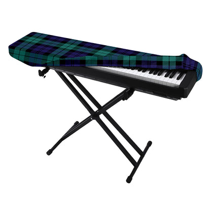 Black Watch Scottish Tartan Print Piano Keyboard Cover