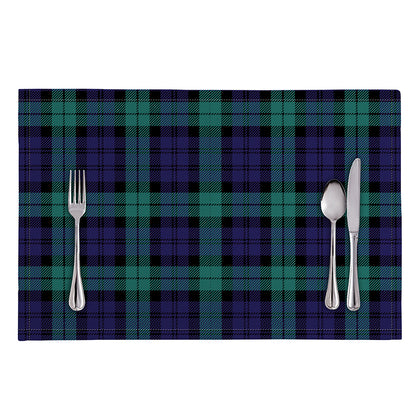 Black Watch Scottish Tartan Print Placemat