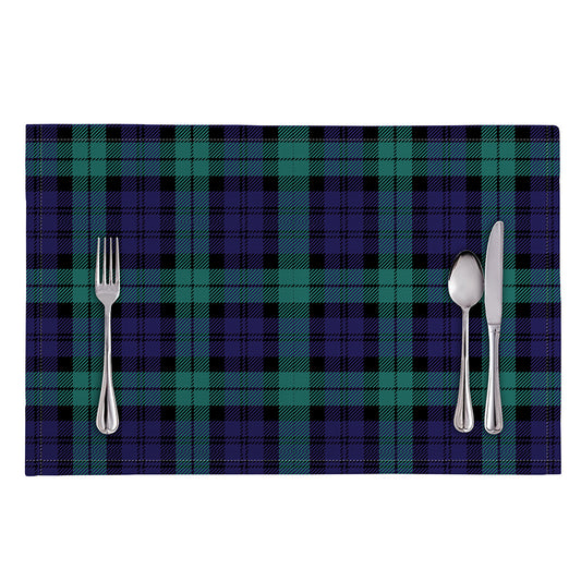 Black Watch Scottish Tartan Print Placemat