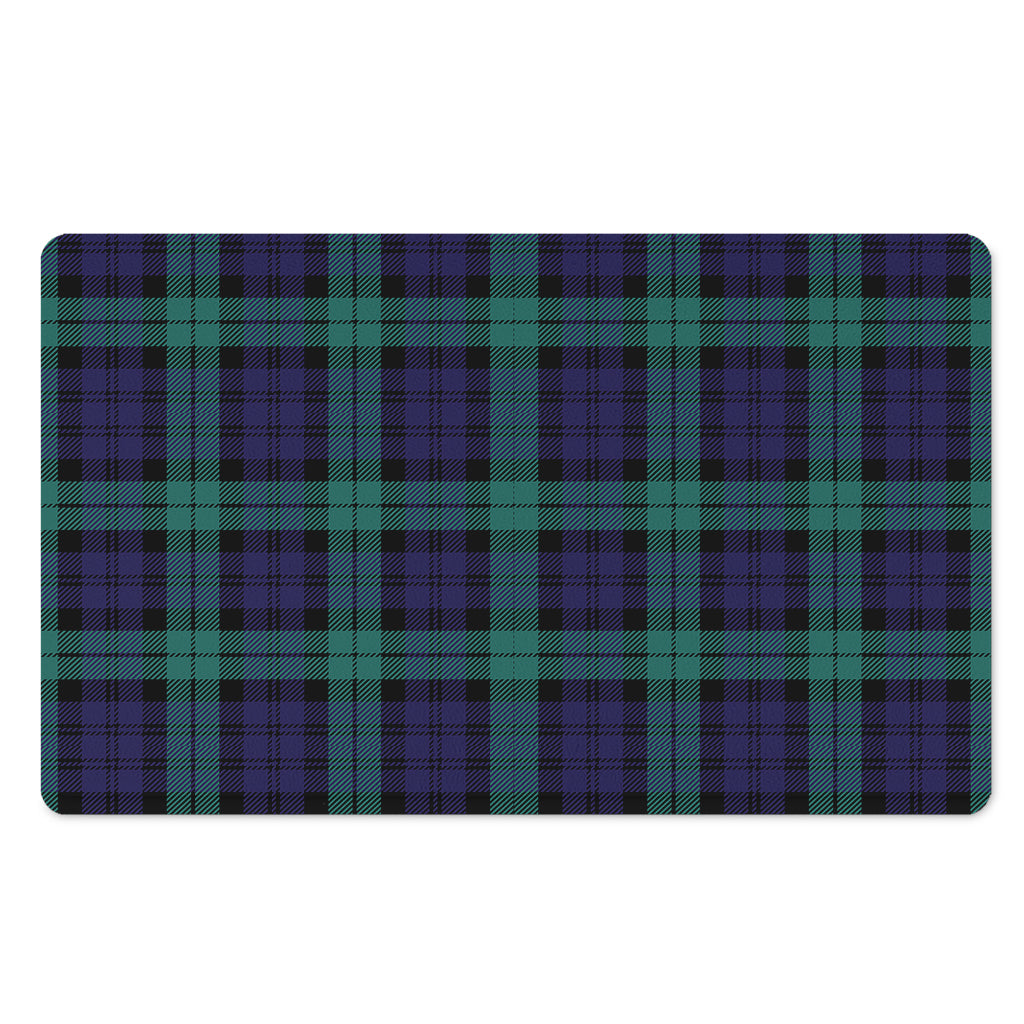 Black Watch Scottish Tartan Print Polyester Doormat