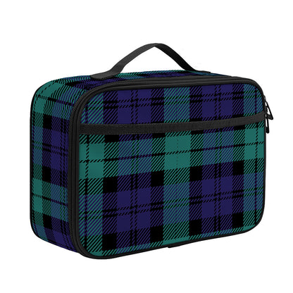 Black Watch Scottish Tartan Print Portable Lunch Bag
