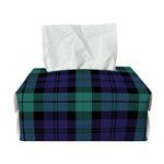 Black Watch Scottish Tartan Print Rectangle Tissue Box Cover