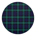 Black Watch Scottish Tartan Print Round Blanket