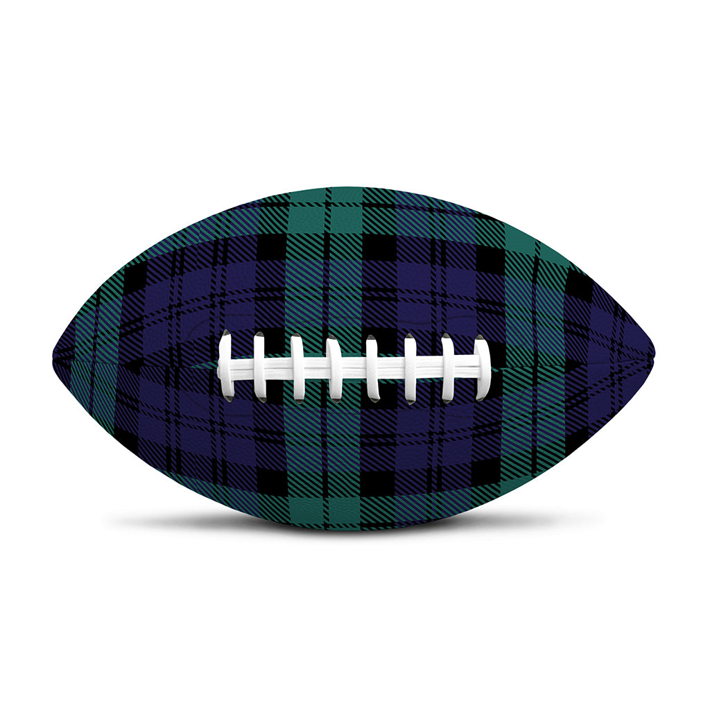 Black Watch Scottish Tartan Print Rugby Ball