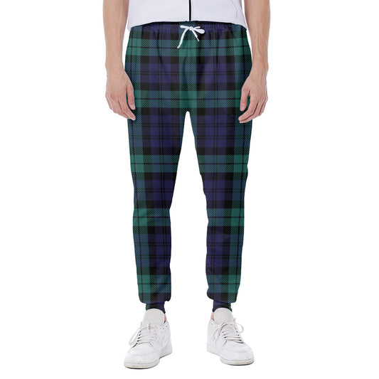 Black Watch Scottish Tartan Print Scuba Joggers