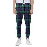 Black Watch Scottish Tartan Print Scuba Joggers