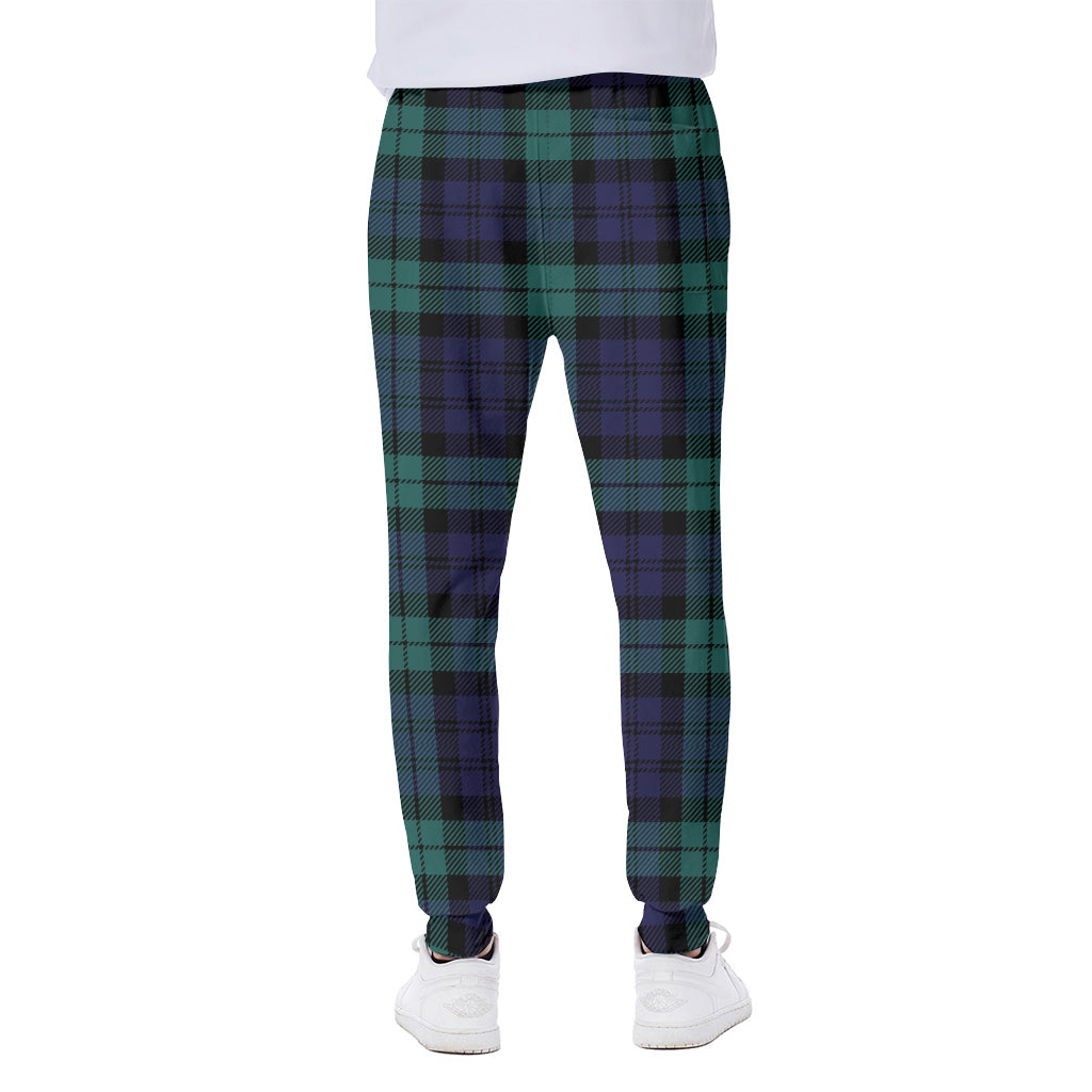 Black Watch Scottish Tartan Print Scuba Joggers