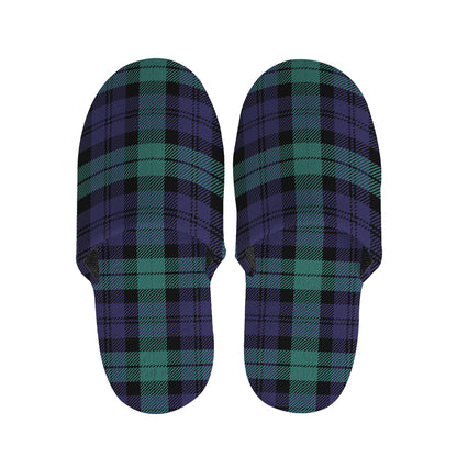 Black Watch Scottish Tartan Print Slippers