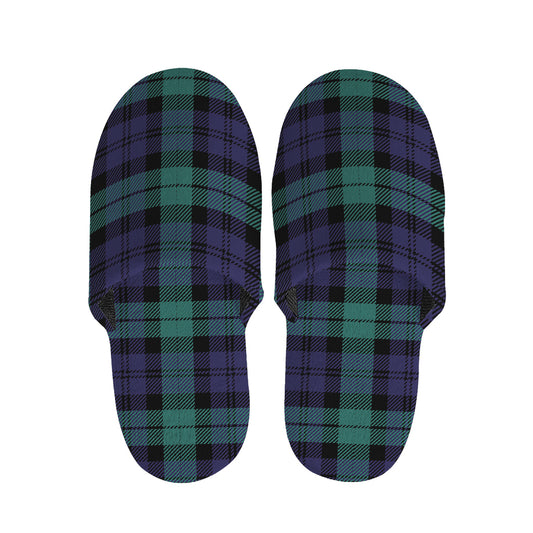 Black Watch Scottish Tartan Print Slippers