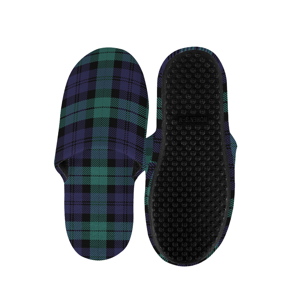 Black Watch Scottish Tartan Print Slippers