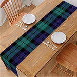 Black Watch Scottish Tartan Print Table Runner