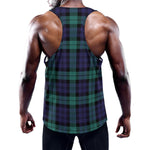 Black Watch Scottish Tartan Print Training Tank Top