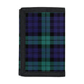 Black Watch Scottish Tartan Print Trifold Wallet