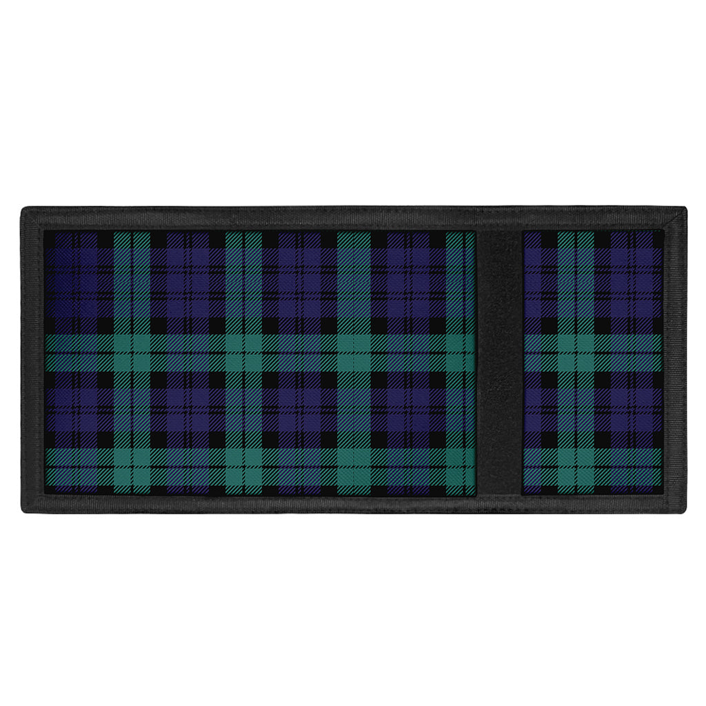 Black Watch Scottish Tartan Print Trifold Wallet