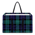 Black Watch Scottish Tartan Print Utility Tote Bag