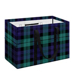 Black Watch Scottish Tartan Print Utility Tote Bag