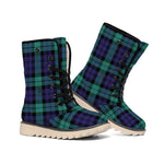 Black Watch Scottish Tartan Print Winter Boots