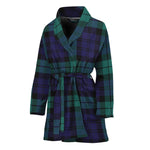 Black Watch Scottish Tartan Print Women's Bathrobe