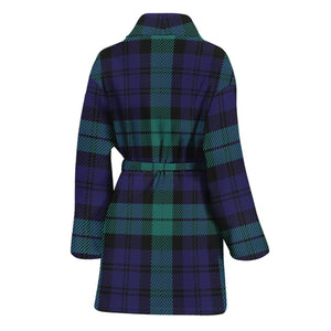 Black Watch Scottish Tartan Print Women's Bathrobe