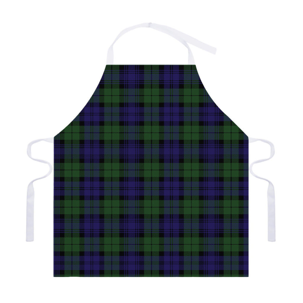 Black Watch Tartan Pattern Print Adjustable Apron