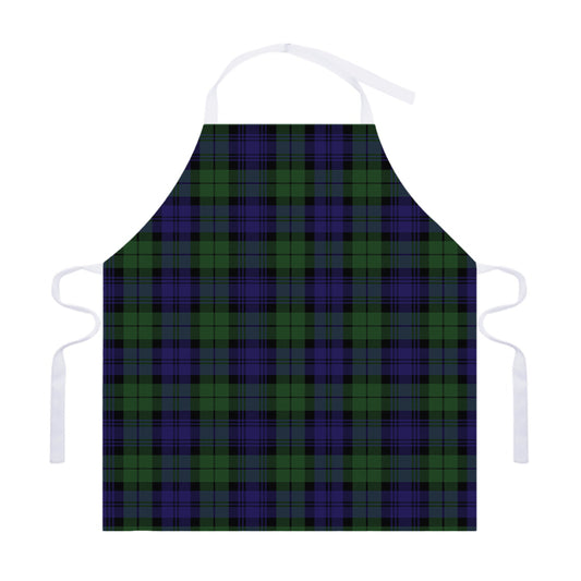 Black Watch Tartan Pattern Print Adjustable Apron