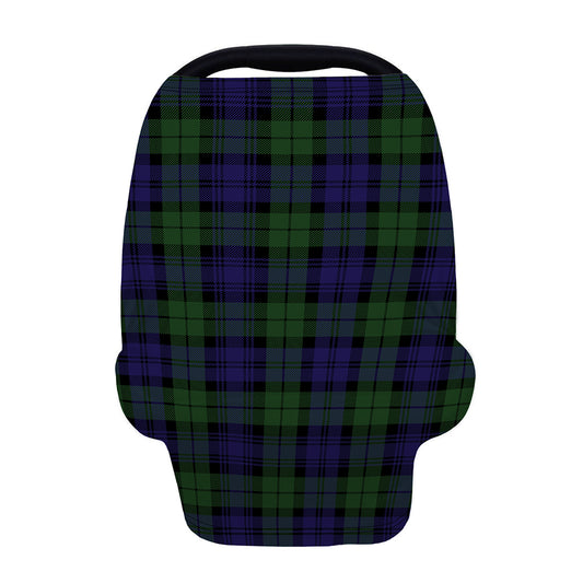 Black Watch Tartan Pattern Print Baby Seat Cover