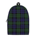 Black Watch Tartan Pattern Print School Backpack