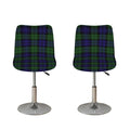 Black Watch Tartan Pattern Print Bar Stool Covers
