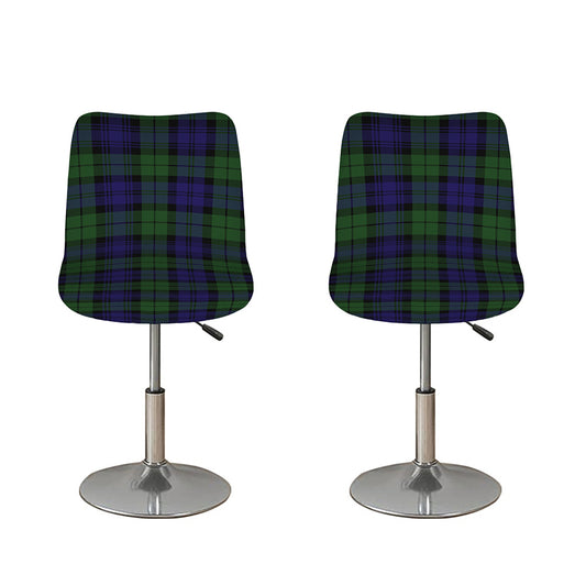 Black Watch Tartan Pattern Print Bar Stool Covers