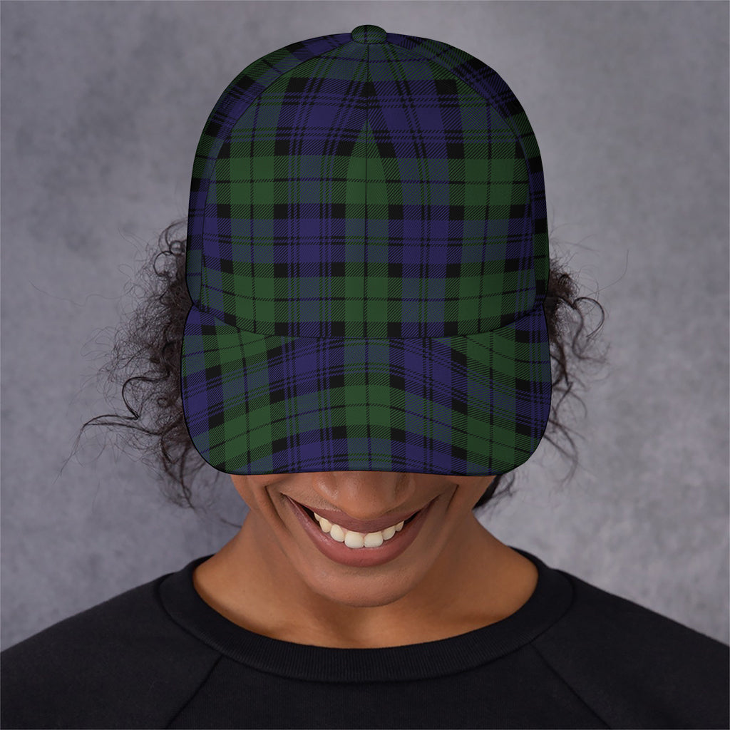 Black Watch Tartan Pattern Print Baseball Cap