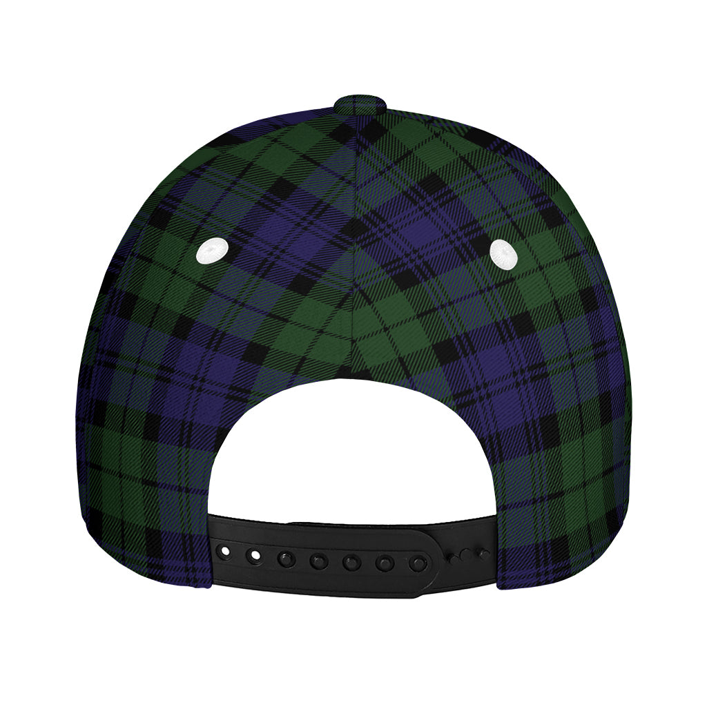 Black Watch Tartan Pattern Print Baseball Cap