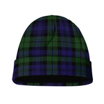 Black Watch Tartan Pattern Print Beanie