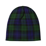 Black Watch Tartan Pattern Print Beanie