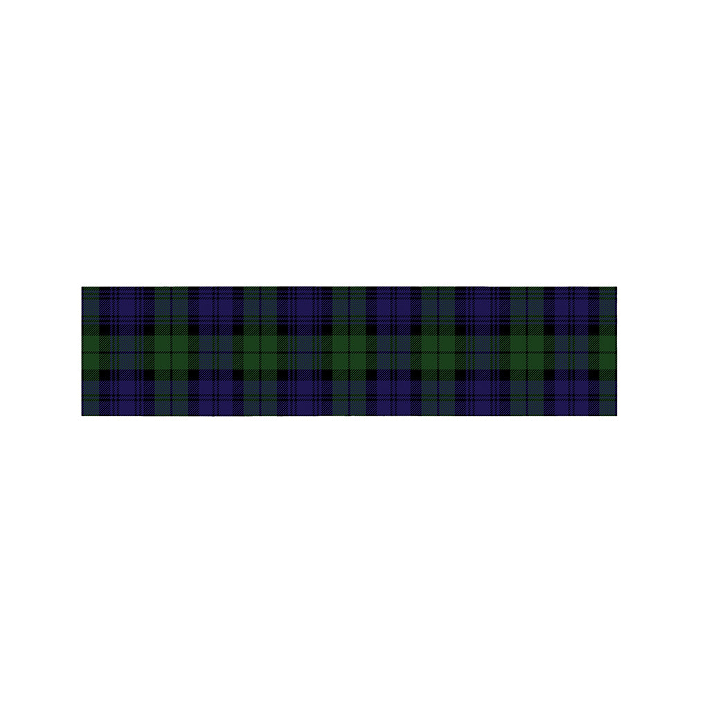 Black Watch Tartan Pattern Print Bed Runner