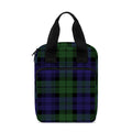 Black Watch Tartan Pattern Print Bible Tote Bag