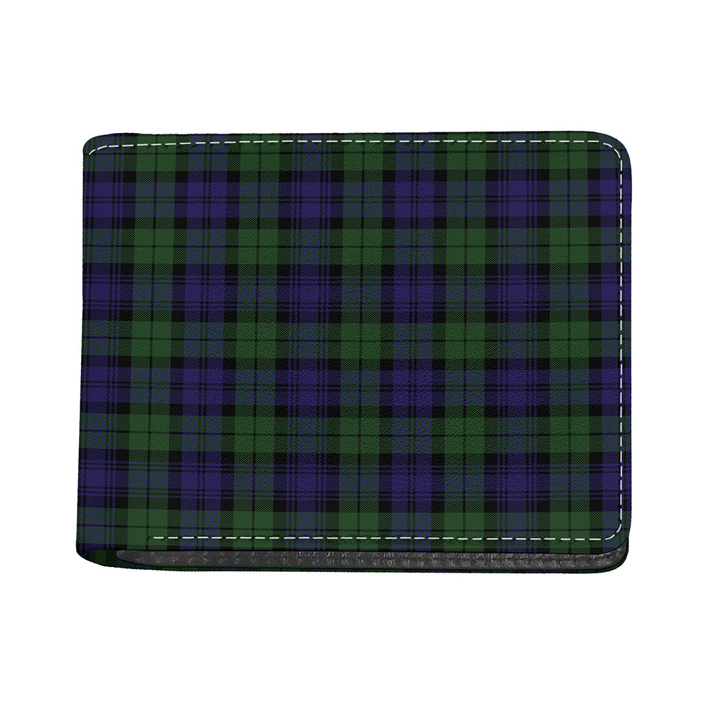 Black Watch Tartan Pattern Print Bifold Wallet