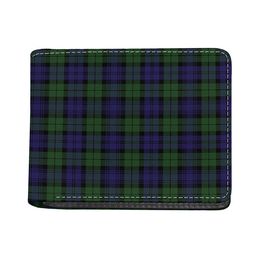 Black Watch Tartan Pattern Print Bifold Wallet