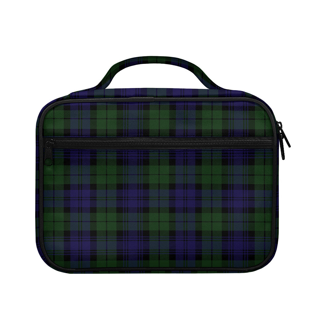 Black Watch Tartan Pattern Print Briefcase Bible Bag