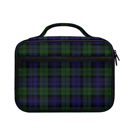 Black Watch Tartan Pattern Print Briefcase Bible Bag
