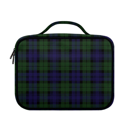 Black Watch Tartan Pattern Print Briefcase Bible Bag