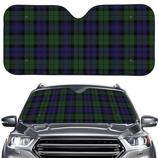 Black Watch Tartan Pattern Print Car Windshield Sun Shade