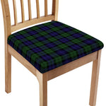 Black Watch Tartan Pattern Print Chair Cushion Cover