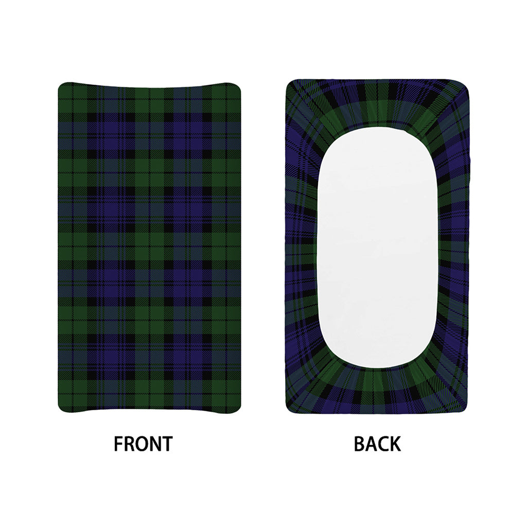 Black Watch Tartan Pattern Print Changing Pad Cover