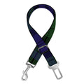 Black Watch Tartan Pattern Print Dog Seat Belt