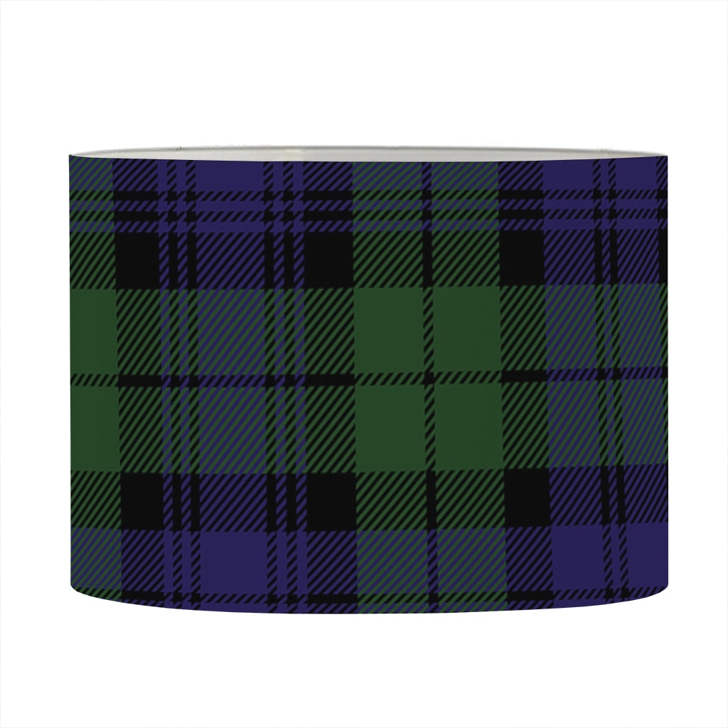 Black Watch Tartan Pattern Print Drum Lamp Shade