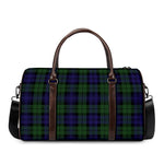 Black Watch Tartan Pattern Print Duffle Bag