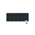 Black Watch Tartan Pattern Print Extended Mouse Pad